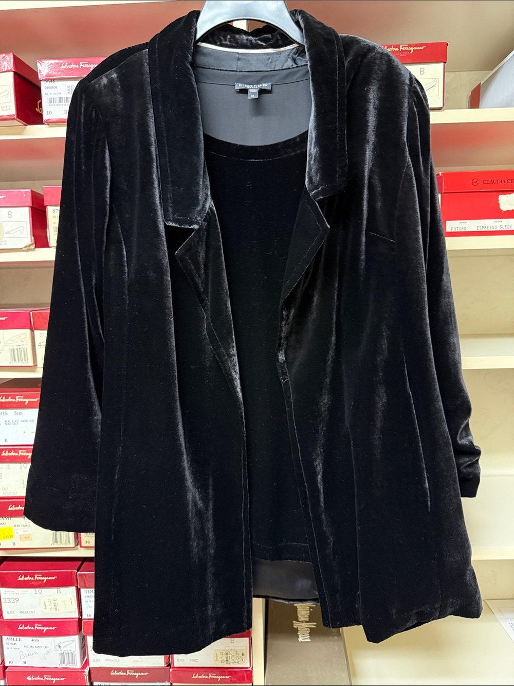 Eileen Fisher Faux crushed velvet set